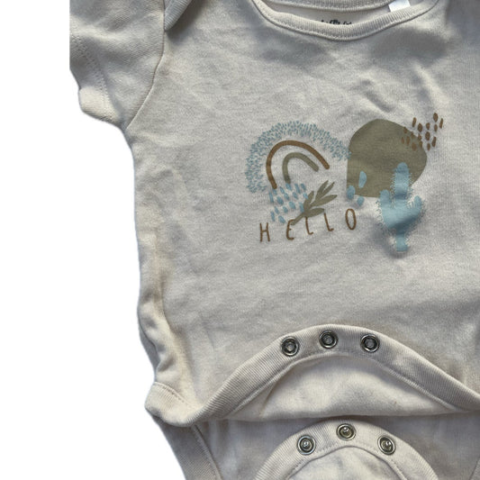 Cache-couche manche courte - 0-3 mois