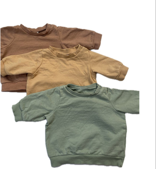 Trio de crewneck H&M - 1-2 mois