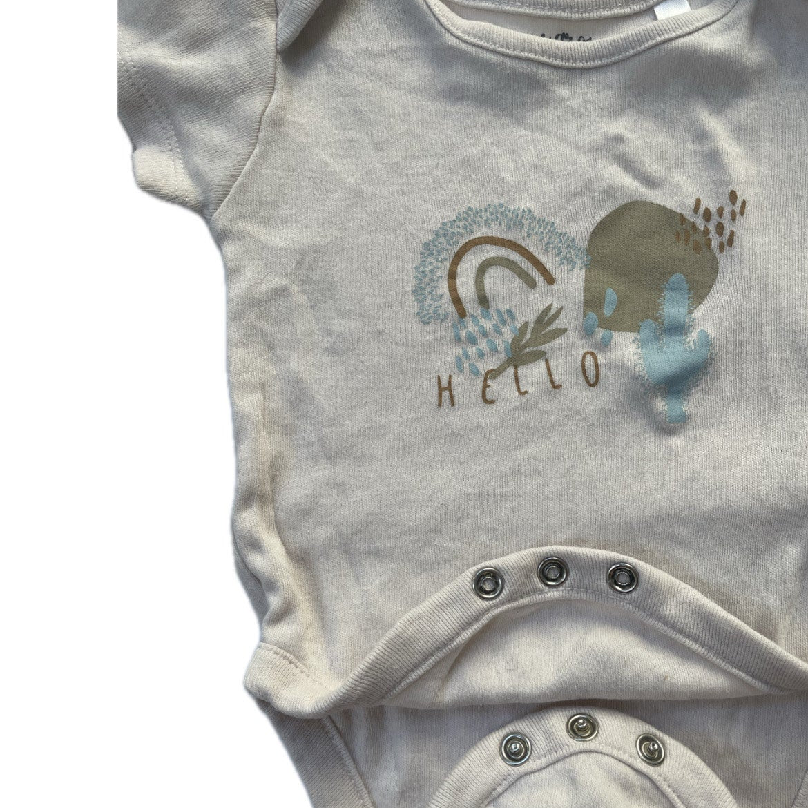 Cache-couche manche courte - 0-3 mois