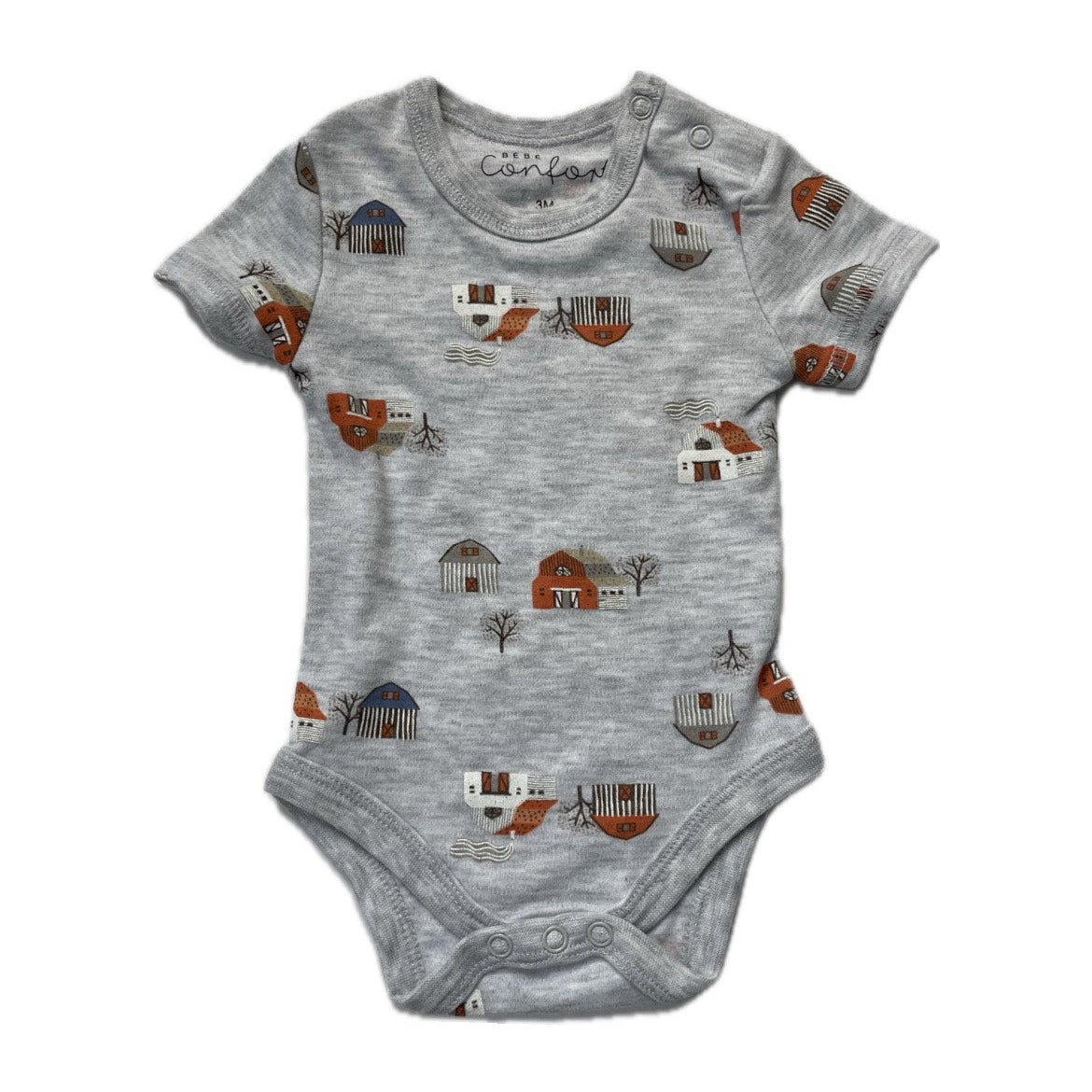 Cache-couche manche courte - 3 mois