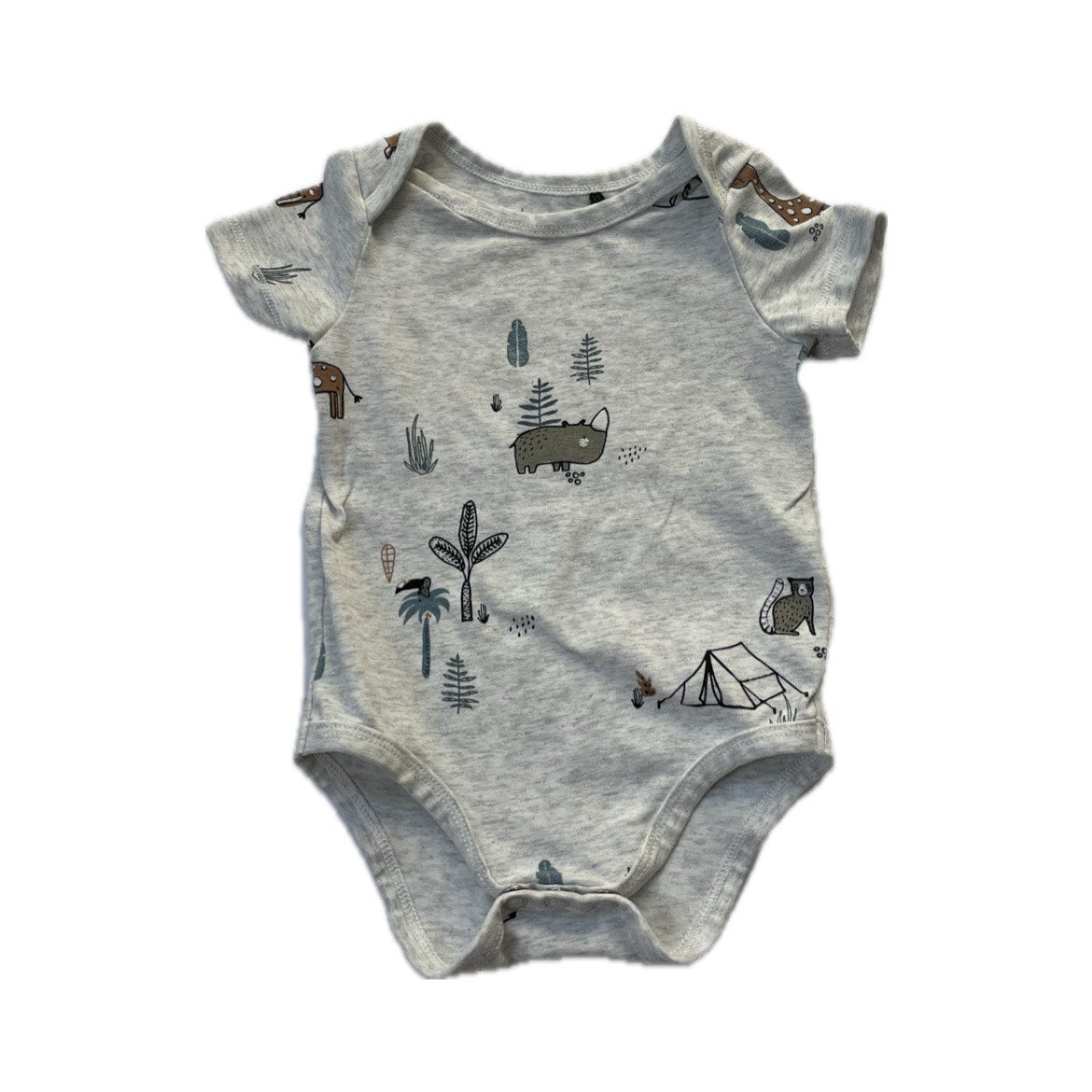 Cache-couche manche courte - 6 mois